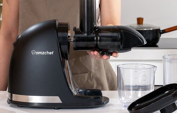 Αργής περιστροφής αποχυμωτής AMZCHEF 1501-BK-SM (μαύρο)