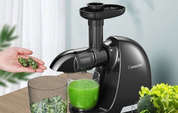 Αργής περιστροφής αποχυμωτής AMZCHEF 1501-BK-SM (μαύρο)