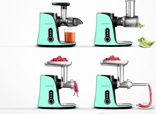 Αργής περιστροφής αποχυμωτής AMZCHEF GM3001-GN (πράσινο)