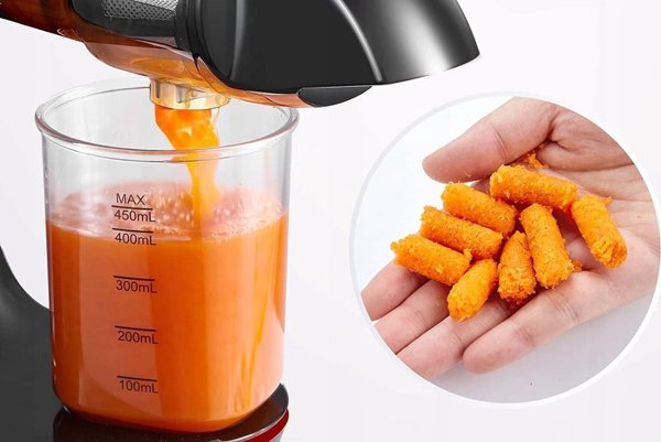 Αργής περιστροφής αποχυμωτής AMZCHEF GM3001-RD (κόκκινο)