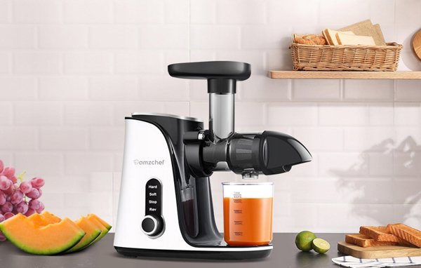 Αργής περιστροφής αποχυμωτής AMZCHEF GM3001-WT (λευκό)