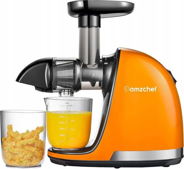 Αργής περιστροφής αποχυμωτής AMZCHEF 1501-OG-SM (πορτοκαλί)