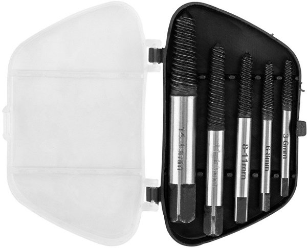Graphite Σετ Εξολκείς Για Σπασμένες Βίδες 3-19 mm, 5 Τεμάχια