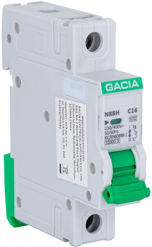 GACIA Διακόπτης Υπερέντασης N8BH 10KA C 1P 25A