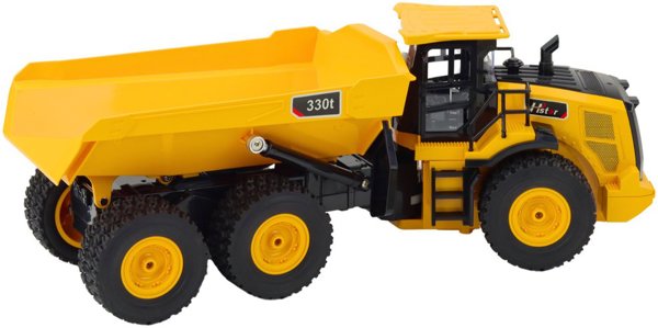 LeanToys RC Τηλεκατευθυνόμενο Φορτηγό Dumper, 9 Κανάλια, 2.4G, Κίτρινο