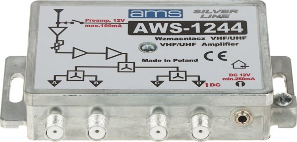 Ενισχυτής αυτοκινήτου AMS ΕΝΙΣΧΥΤΗΣ ΚΕΡΑΙΑΣ AWS-1244 AMS
