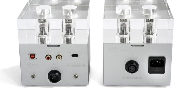 Woo Audio WA7 Fireflies Ενισχυτής Ακουστικών με WA7 Tube PSU, Ασημί, Υποστήριξη έως 600 Ohm, USB & RCA
