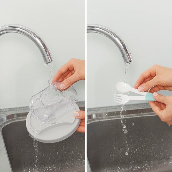 Δοχείο τροφίμων Xavax με πιρούνι και κουτάλι 1100 ml, "TO GO"