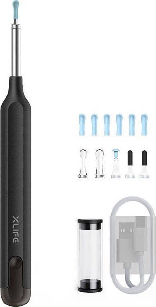 Xlife Ωτοσκόπιο με κάμερα για καθαρισμό αυτιών Xlife X1 (μαύρο)