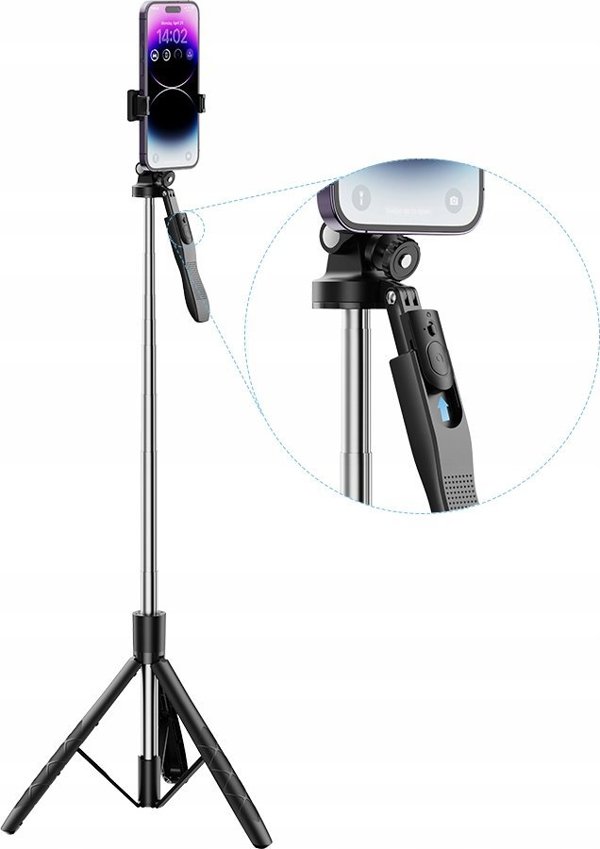 Selfie stick XO XO Selfie Stick BT Τρίποδο SS15 180cm, μαύρο 13927452 6920680846634