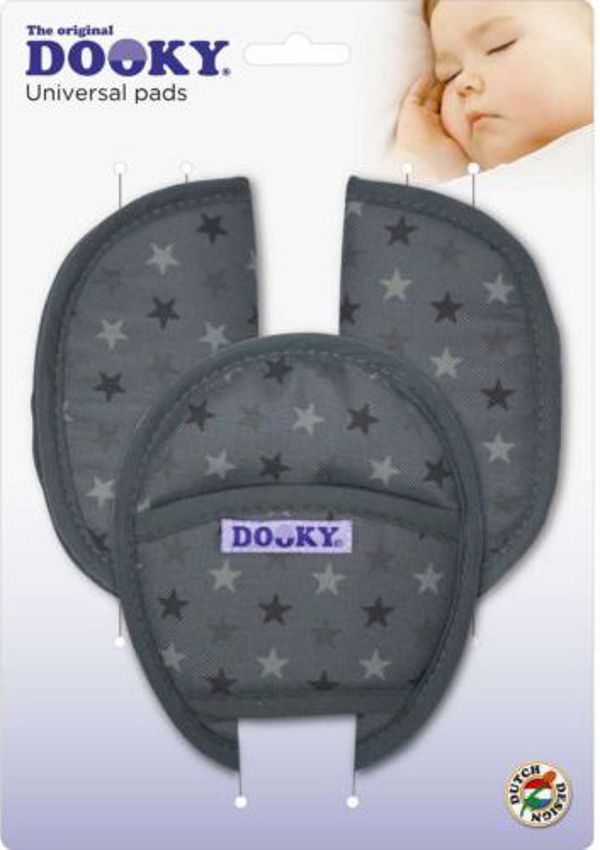 Xplorys Καθολικά μαξιλαράκια για ζώνες Dooky Universal Pads - Γκρι Αστέρια (T-XP-126922)