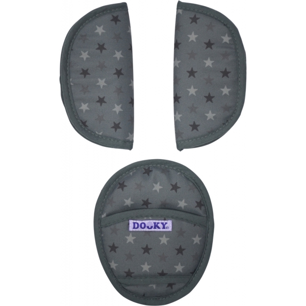 Xplorys Καθολικά μαξιλαράκια για ζώνες Dooky Universal Pads - Γκρι Αστέρια (T-XP-126922)