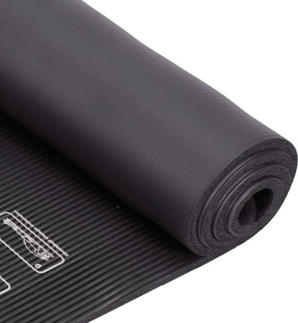 XQ Max Στρώμα Γυμναστικής Αντιολισθητικό για Yoga & Pilates 183x58x1cm, Μαύρο