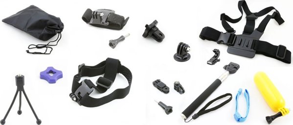 Xrec Σετ Αξεσουάρ Παραλίας για Action Cameras GoPro, SJCAM, Sony, Xiaomi - Βάσεις & Εξοπλισμός για Θαλάσσια Σπορ