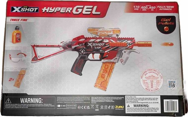 X-Shot X-SHOT παιχνίδι όπλο Hyper Gel, 1 σειρά, 20000 gellet, assort., 36620