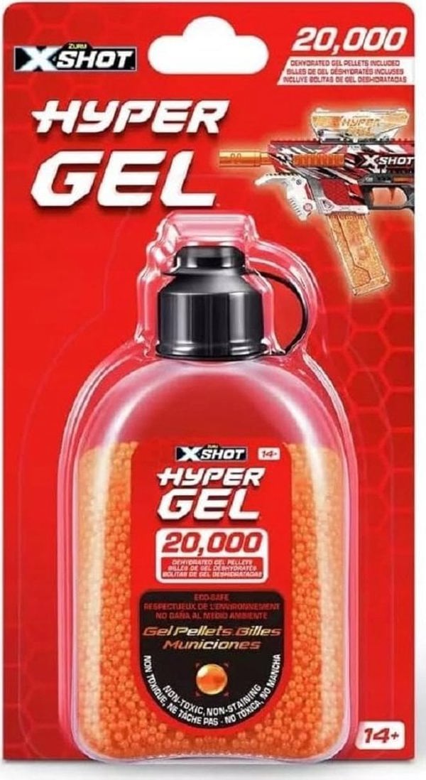 XShot XShot X-SHOT πυρομαχικά Hyper Gel, 20000 ζελατινώδεις σφαίρες, ποικιλία, 36625