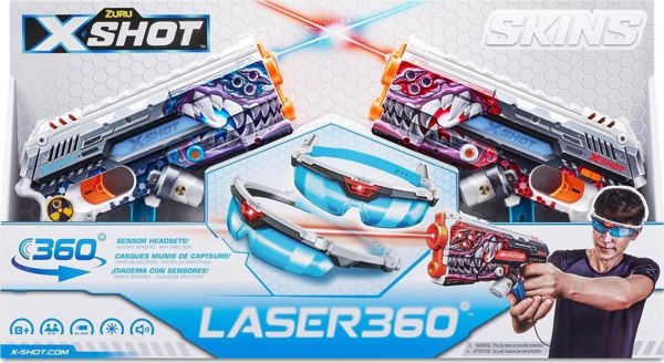 XShot XShot X-SHOT παιχνίδι όπλο λέιζερ Skins, 2τμχ., ασορτ., 36602