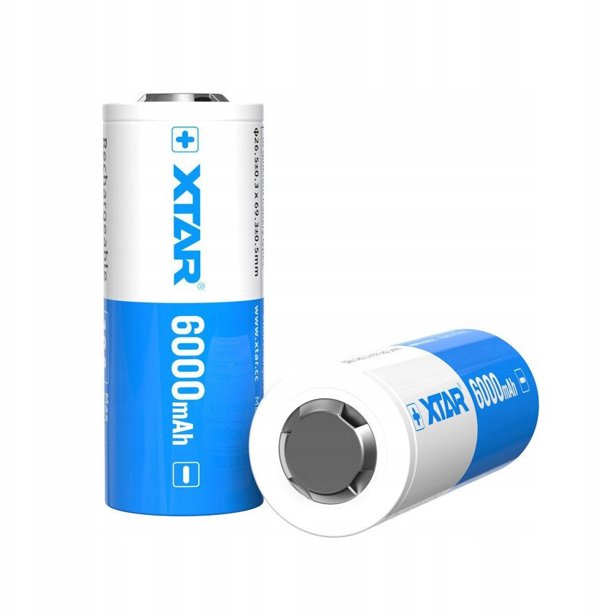 XTAR AKUMULATOR 26650 3,6V LI-ION 6000 MAH Z ZABEZPIECZENIEM 26650-6000