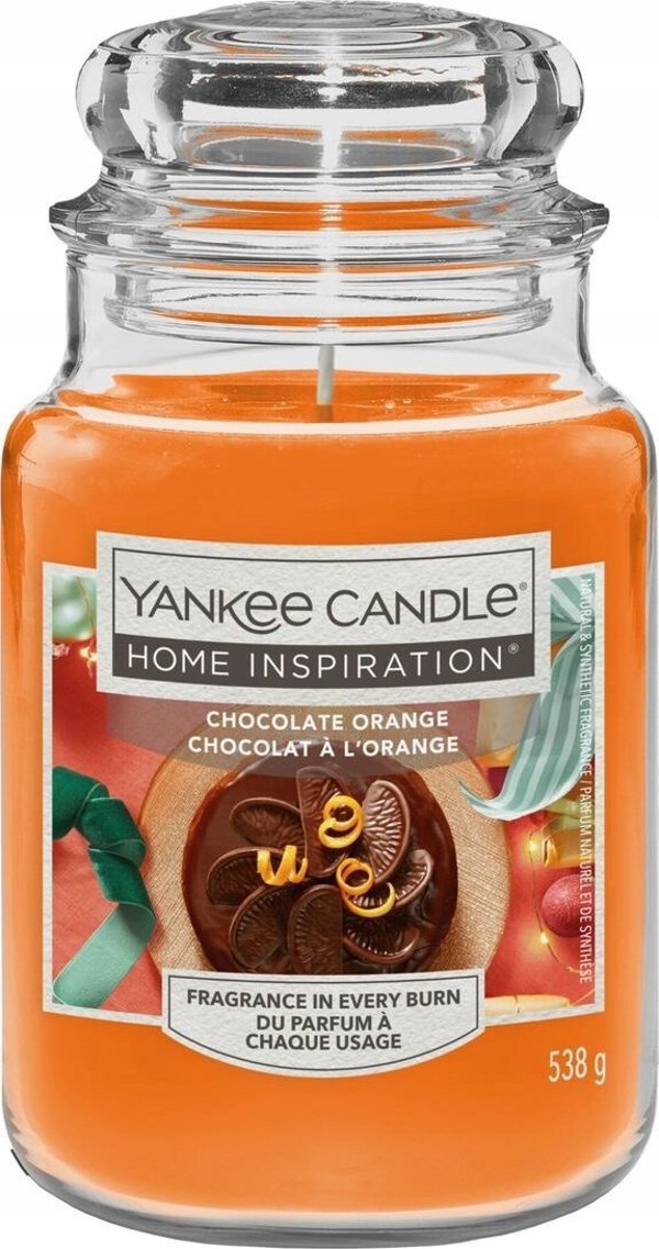 Yankee Candle Yankee Candle Home Inspiration Σόμπα Σοκολάτα Πορτοκάλι Μεγάλο Κερί 538g