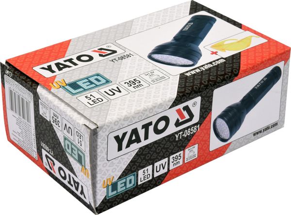 YATO Λαμπτήρας UV 51 LED 3 x 1,5V + γυαλιά (YT-08581)
