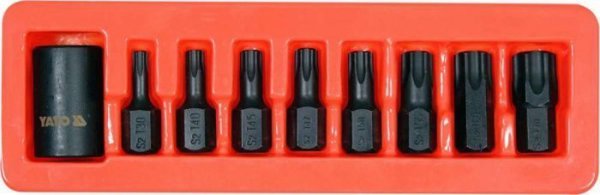 Yato YT-10664 Σετ Κρουστικές Καρυδάκια Torx 1/2'' από Ατσάλι CrMo/S2 - 8 Τεμάχια