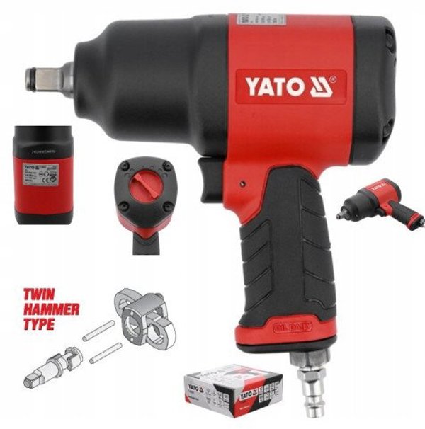 YATO Πνευματικό Κλειδί Κρούσης 1/2" 1800Nm Σύνθετο