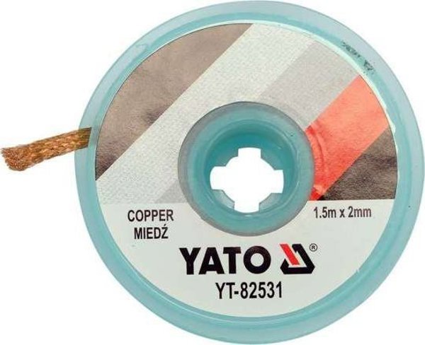 Yato YT-82531 Ταινία Αποκόλλησης (Desoldering Wick) Χάλκινη, 2.0mm x 1.5m