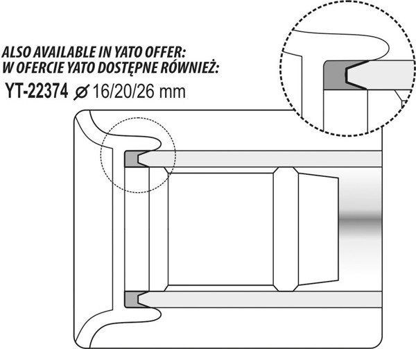 Yato Καλιμπραδόρος με απογρεζωτή για σωλήνες PEX- AL-PEX 16x20x26mm (YT-22374)