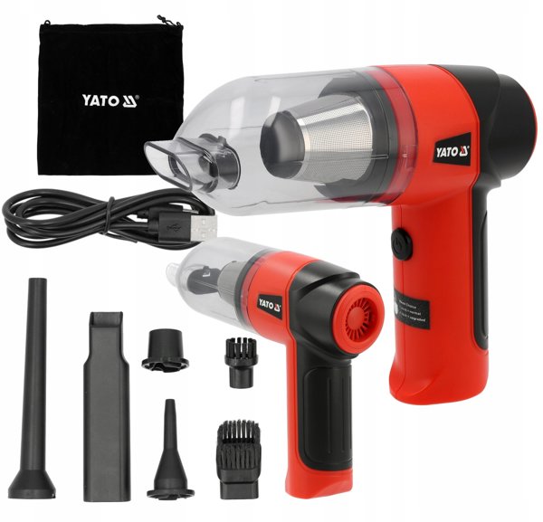 YATO ODKURZACZ SAMOCHODOWY, DMUCHAWA 2w1 BLDC 70W