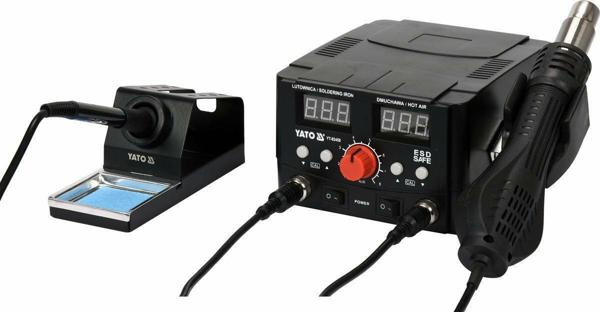 Yato Ψηφιακός Σταθμός Συγκόλλησης 2 σε 1, 75W, Hot Air με Ψηφιακή Οθόνη LED (YT-82458)