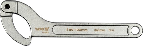 Γάντζο κλειδί Yato με αρθρωτό νύχι 80 - 120 mm (YT-01673) 3404112 5906083025518