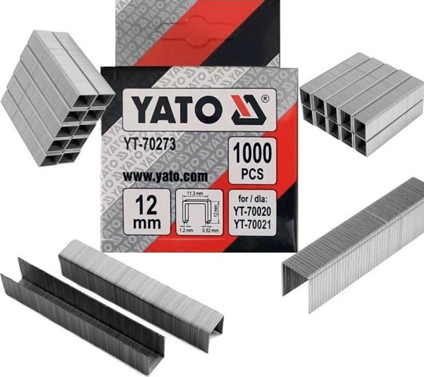 Yato Συρραπτικά Ταπετσαρίας YT-70273, 12mm, 1.2x11.3mm, 1000 Τεμάχια