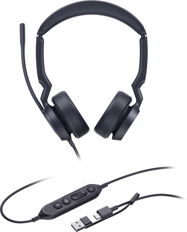 Yealink UH44 Dual USB-C/A Επαγγελματικά Ακουστικά με Μικρόφωνο για Microsoft Teams
