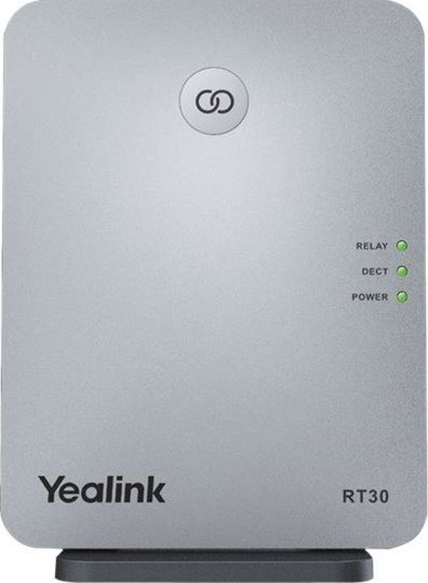 Yealink RT30 DECT Repeater - Αναμεταδότης Σήματος για Ασύρματα Τηλέφωνα, Μαύρο