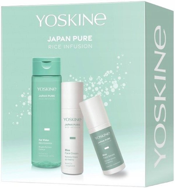 YOSKINE_SET Japan Pure Rice Infusion – Ορός Προσώπου, Κρέμα & Έλαιο Ρυζιού