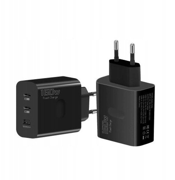 Υπερταχυφορτιστής 160W QC5.0 με θύρα USB / x2 θύρα PD USB-C