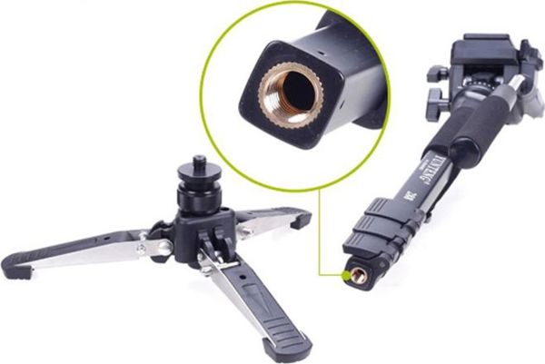 Μονοπόδι YUNTENG 2 σε 1 με Πόδια και Λαβή Λαδιού / Βίντεο / Gopro Hero 7