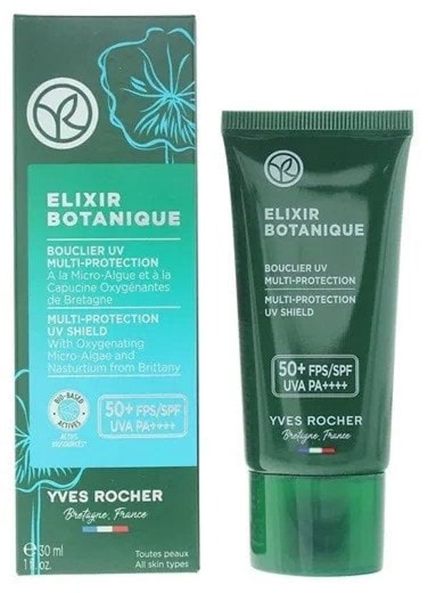 Yves Rocher, Elixir Botanique, High UV protection, Cream, For Face, SPF50+, 30 ml Unisex