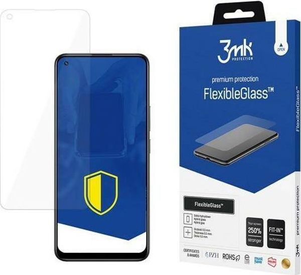 3MK FlexibleGlass Υβριδικό Προστατευτικό Οθόνης για Realme 8, Αντιχαρακτικό & Αντιβακτηριδιακό