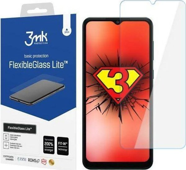 Υβριδικό Γυαλί 3MK FlexibleGlass Lite για Samsung Galaxy A04 – Εξαιρετικά Λεπτό 0.16mm