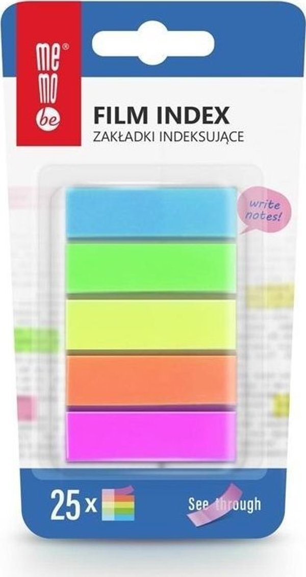 Δείκτες σελιδοδεικτών 12x45mm 5x25τμχ MemoBe