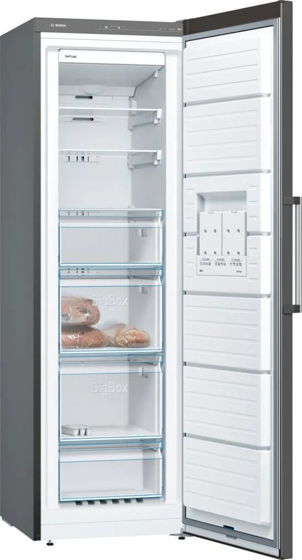Καταψύκτης Bosch GSN36VXEP Ελεύθερος 242L Μαύρος Ενεργειακής Κλάσης E