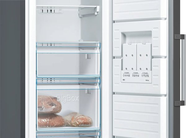 Καταψύκτης Bosch GSN36VXEP Ελεύθερος 242L Μαύρος Ενεργειακής Κλάσης E