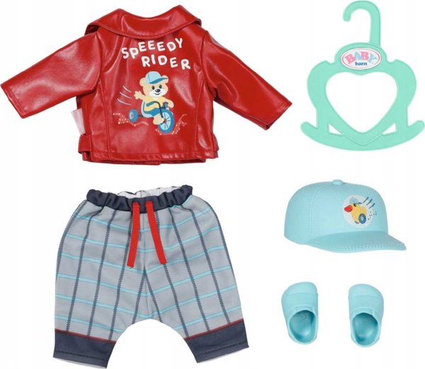 Zapf ZAPF Creation BABY born Little Cool Kids Outfit 36cm, doll accessories (jacket, trousers, hat, shoes and clothes hanger)