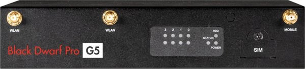 Wortmann AG TERRA Firewall Black Dwarf Pro G5, 15 Χρήστες, με Άδεια Securepoint Infinity UTM (36 Μήνες)