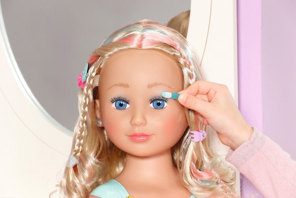 Zapf ZAPF Creation BABY born Sister Styling Head Princess, make-up and hairdressing head