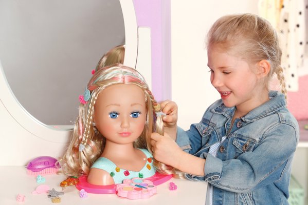 Zapf ZAPF Creation BABY born Sister Styling Head Princess, make-up and hairdressing head