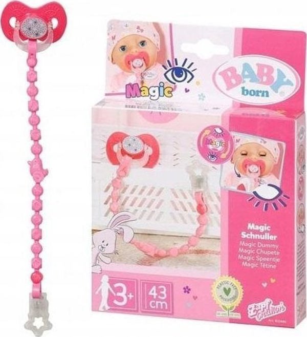 Zapf Baby born - Μαγικό Πιπίλα με Αλυσίδα 43cm mix