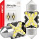 Λαμπτήρες LED CANBUS Festoon C5W 12SMD 2016 31mm Λευκό 12V 24V AMIO-04235