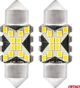 Λαμπτήρες LED CANBUS Festoon C5W 12SMD 2016 31mm Λευκό 12V 24V AMIO-04235